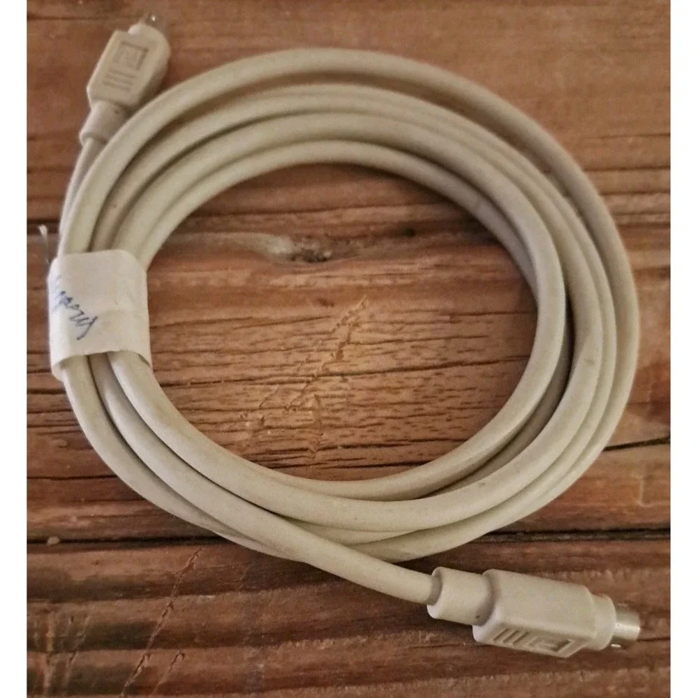 Vintage APPLE Compatible Mini-Din A/B Connector 8 pin Serial Printer/Modem Cable